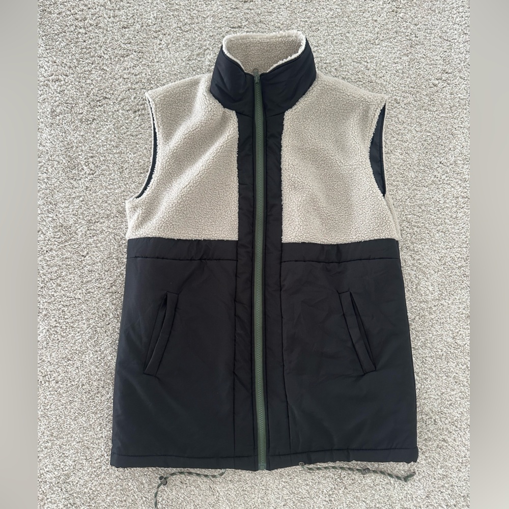 ASOS puffer Sherpa vest